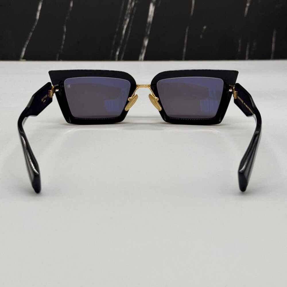 NEW BALMAIN ADMIRABLE UNISEX SUNGLASSES BALMAIN BPS-130A BLACK - Picture 9 of 14
